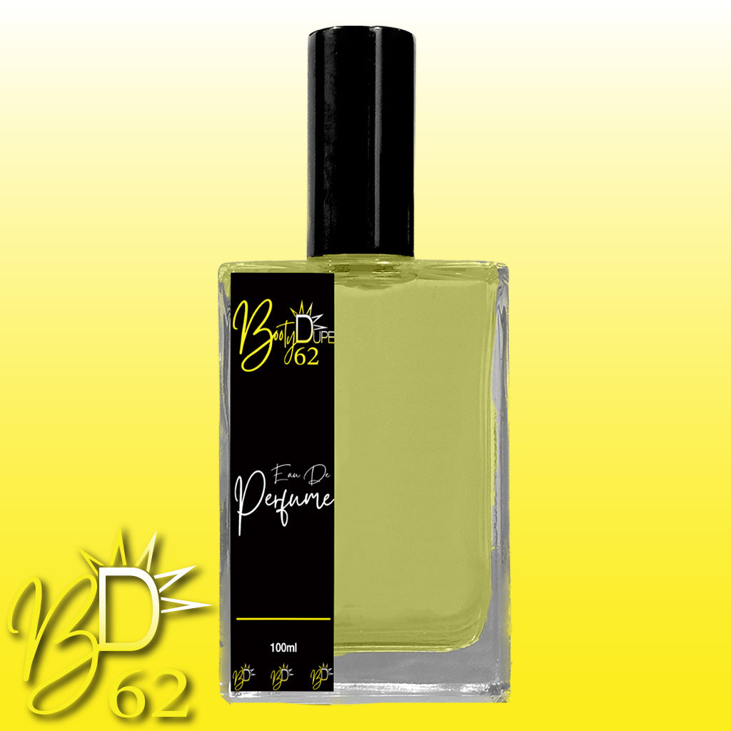 A bottle of BOOTY DUPE Eau De Perfume labeled