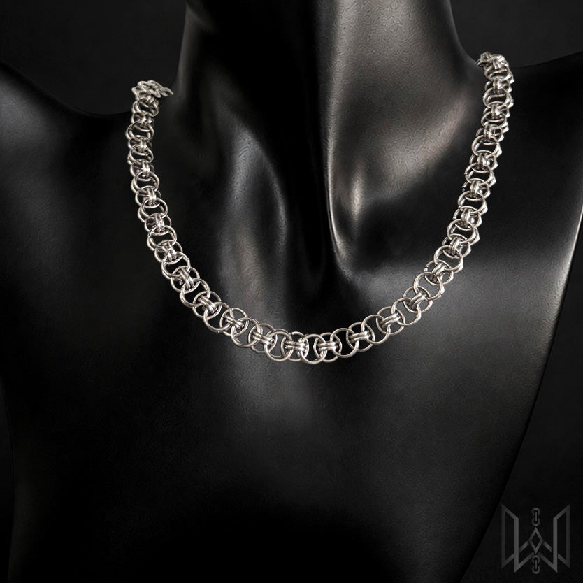 Helm Chainmaille Necklace #1004