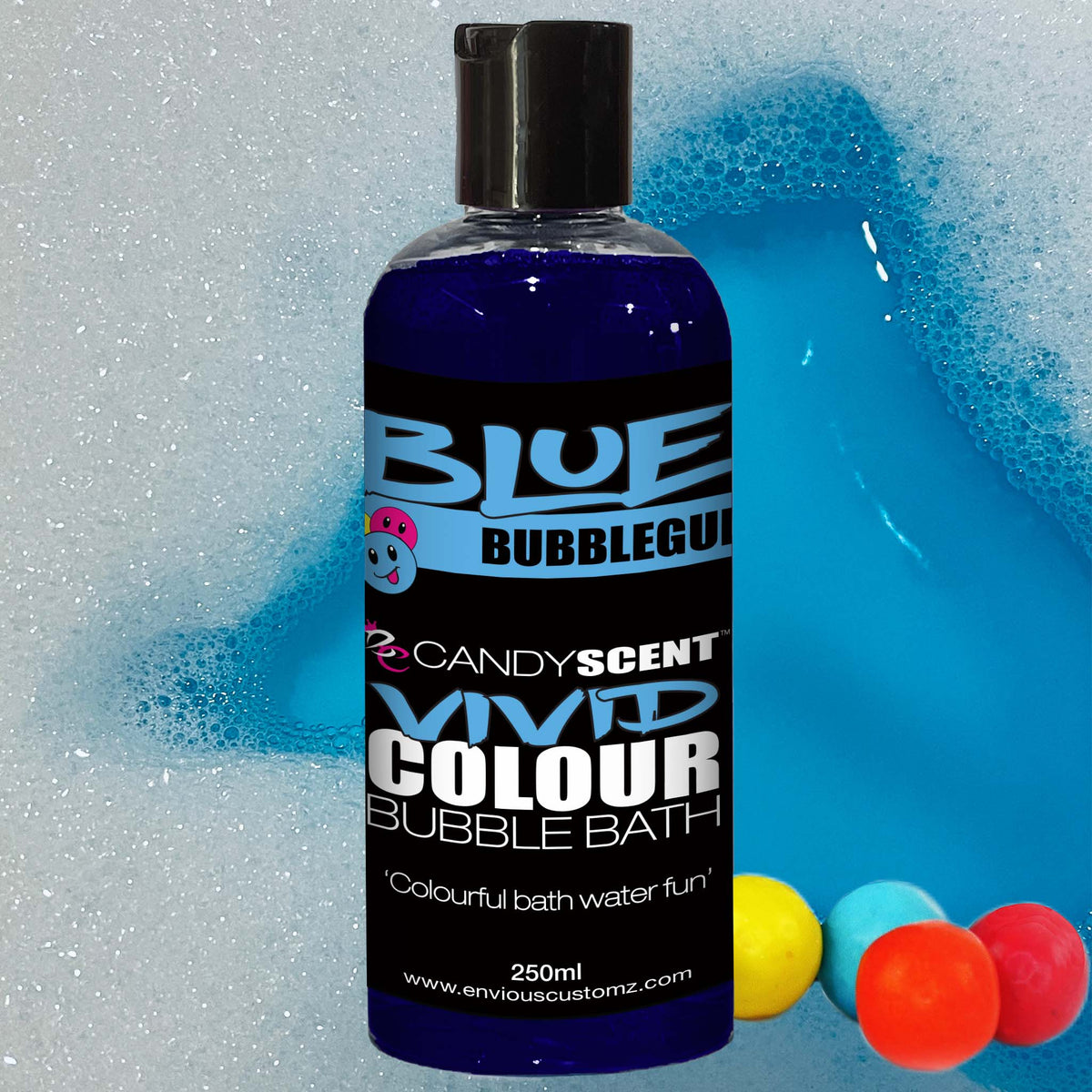 BLUE BUBBLEGUM Vivid Coloured Bubble Bath