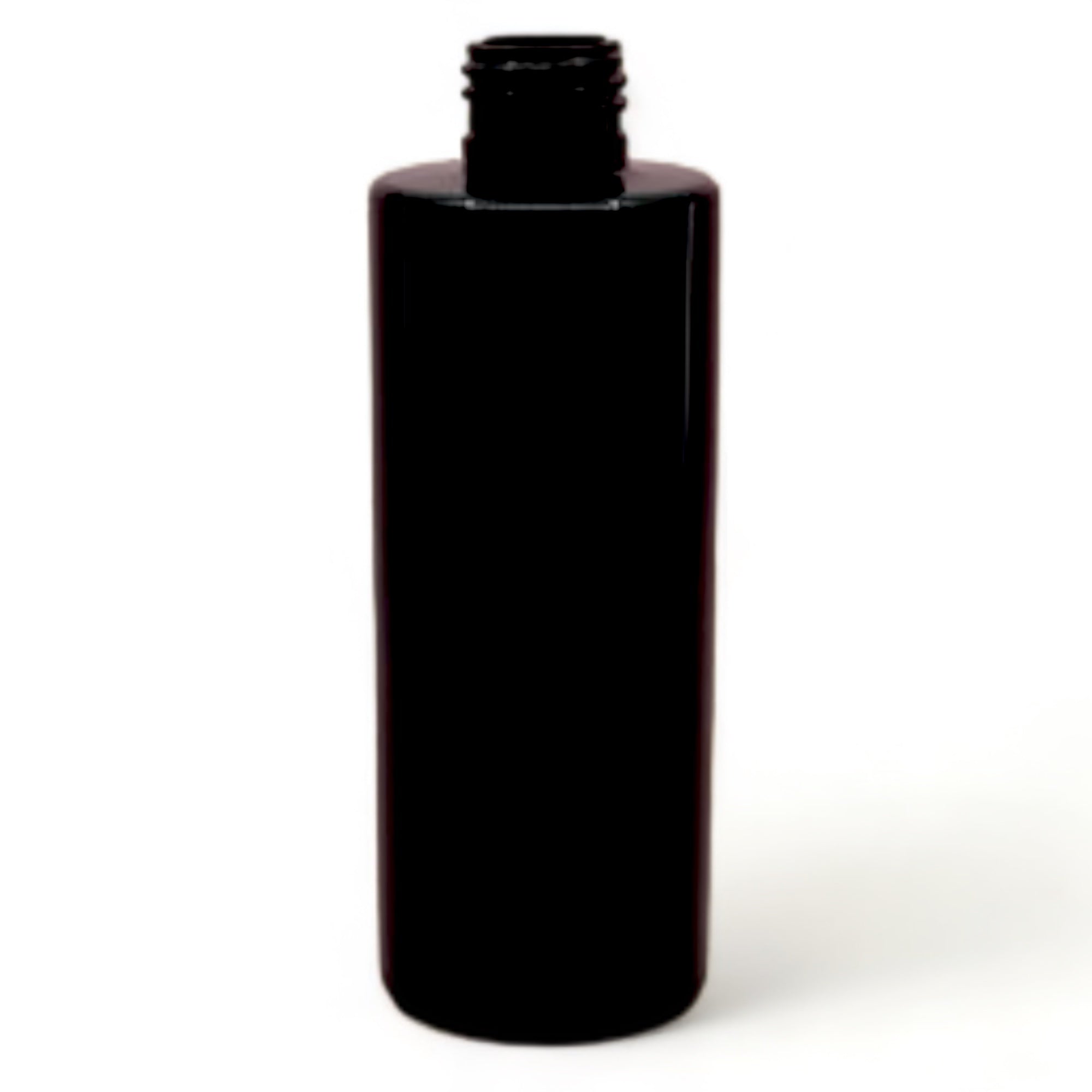 200ml Square Shoulder Bottle with 24410 Neck - Black