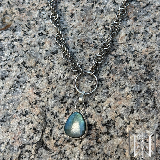 Labradorite x Chainmaille Necklace #2001