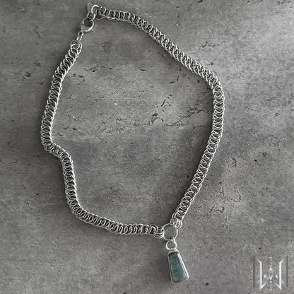 Labradorite x Chainmaille Necklace #2014