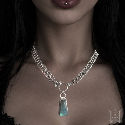 Labradorite x Chainmaille Necklace #2014