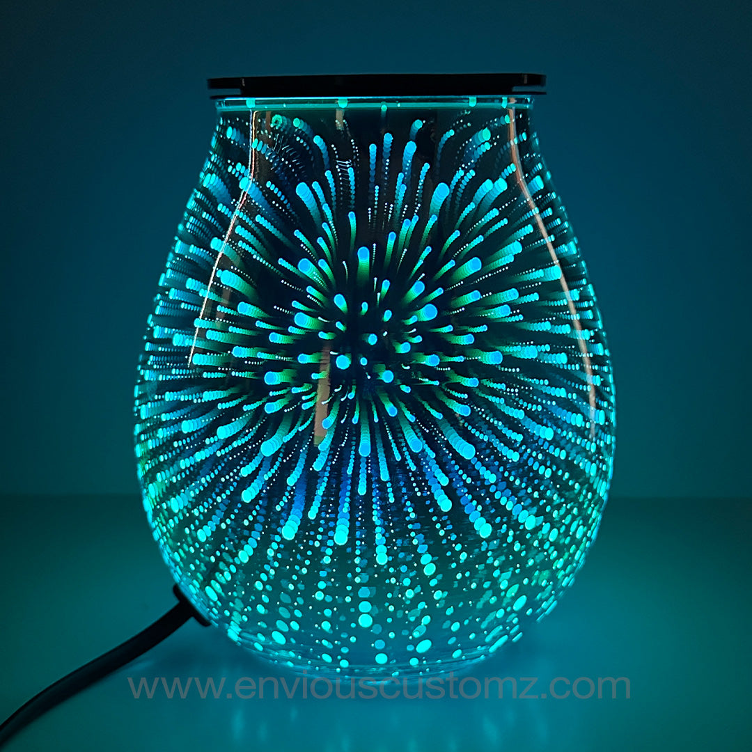 Fireworks - 3D Glass 7 Colour Wax Melt Warmer