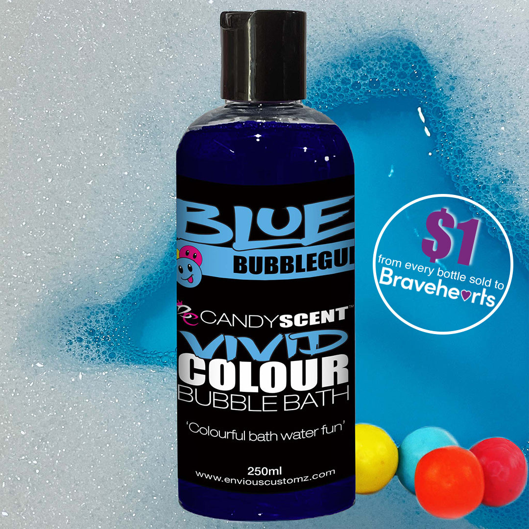 BLUE Vivid Colour Bubble Bath - BUBBLEGUM