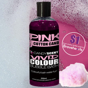 PINK Vivid Colour Bubble Bath - COTTON CANDY