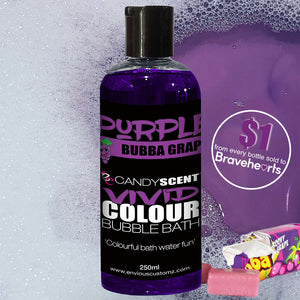 PURPLE Vivid Colour Bubble Bath - BUBBA GRAPE
