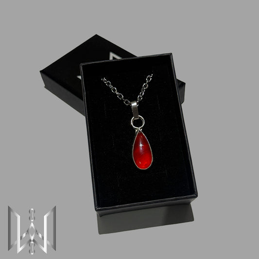 Carnelian Sterling Silver Pendant