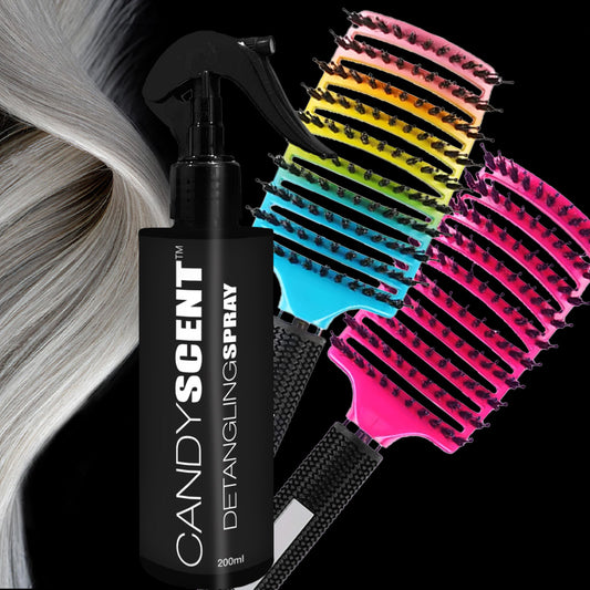 Detangling Spray & Brush Bundle (Colour)