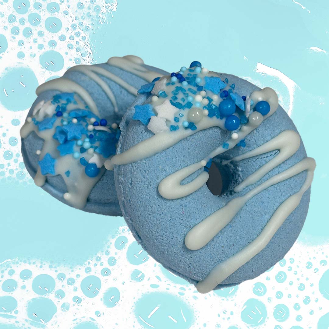 BLUE CLOUDS Donut Bath Bomb