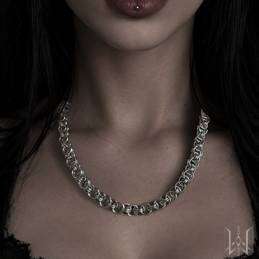 Helm Chainmaille Necklace #1004