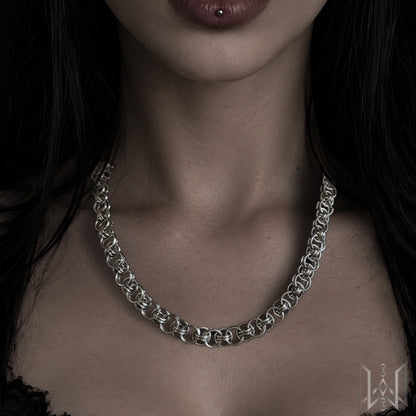 Helm Chainmaille Necklace #1004