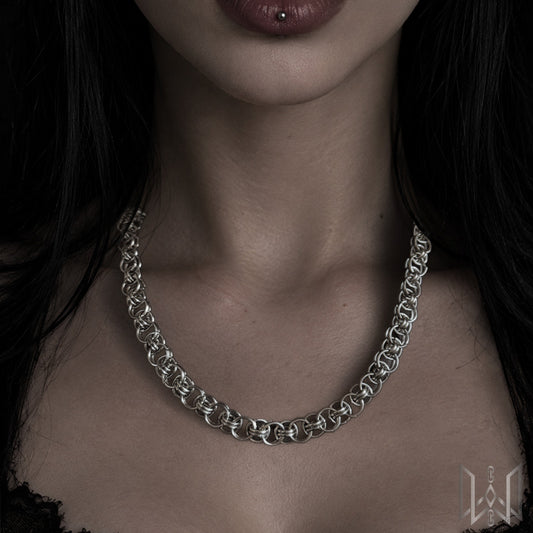 Helm Chainmaille Necklace #1004