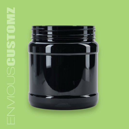 1.5L Wide Mouth Jar - Black