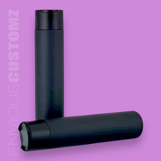 300ml Matte Black HDPE Bottle With Disc Top Cap