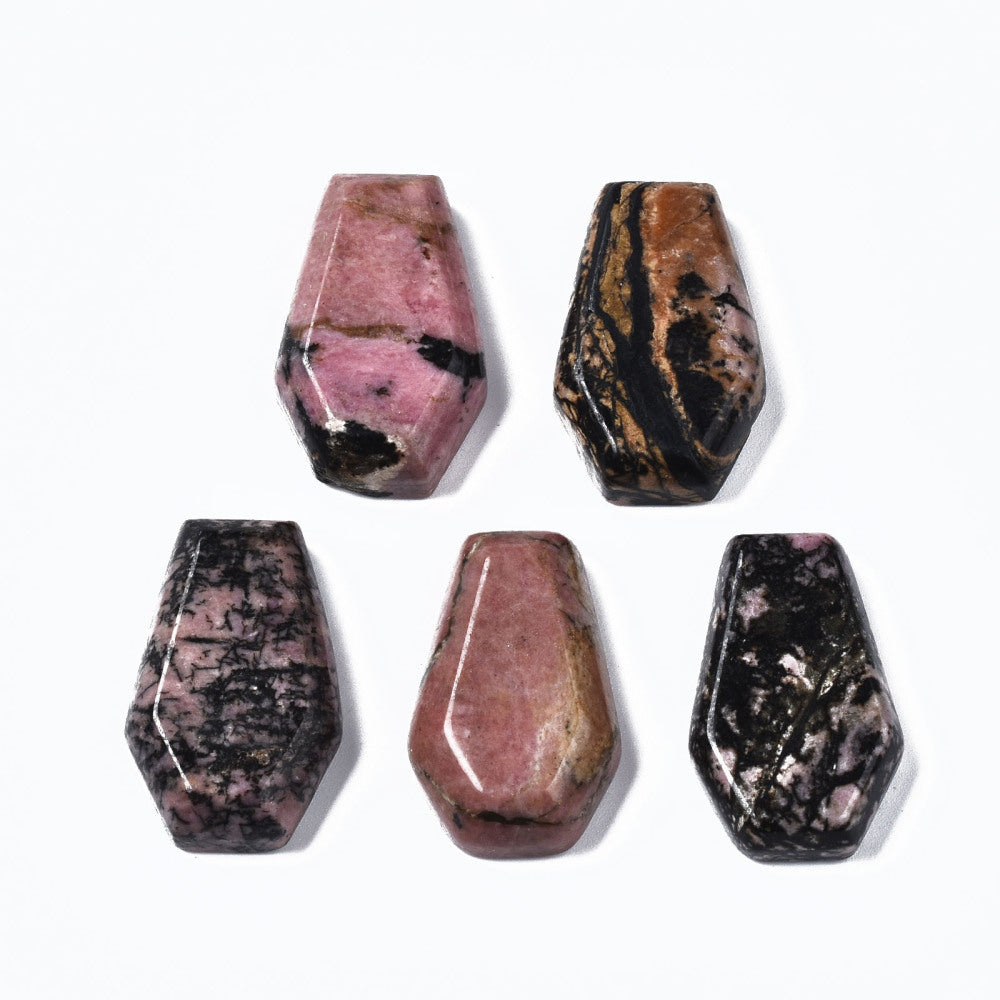 Natural Rhodonite Coffins
