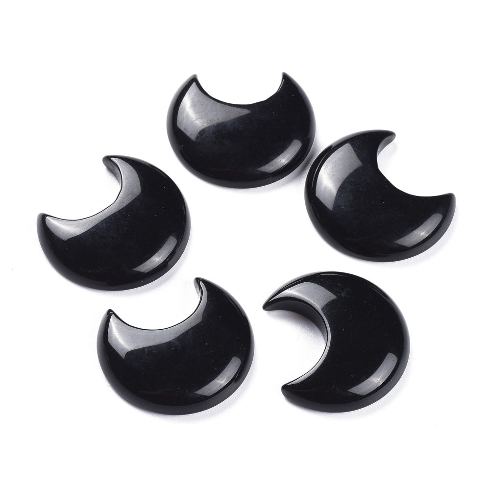 Natural Obsidian Moons