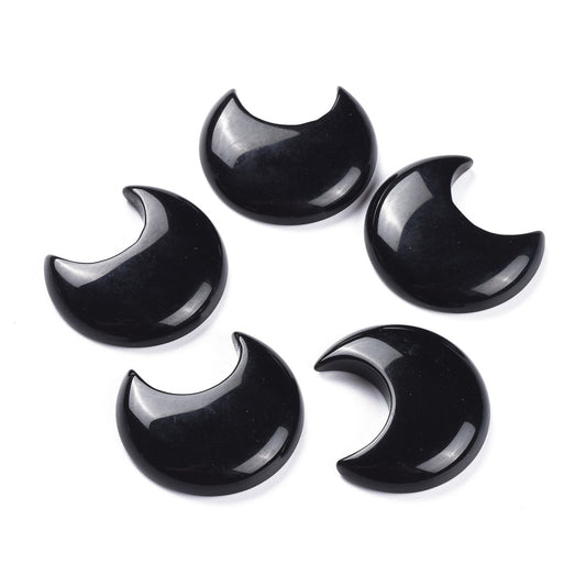 Natural Obsidian Moons