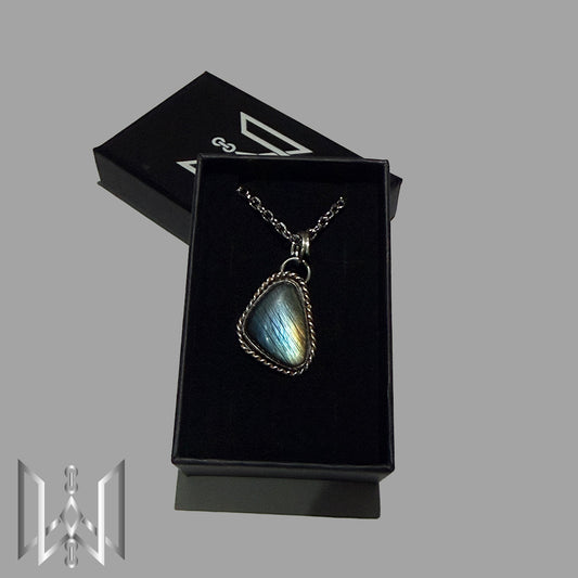 Labradorite Sterling Silver Pendant