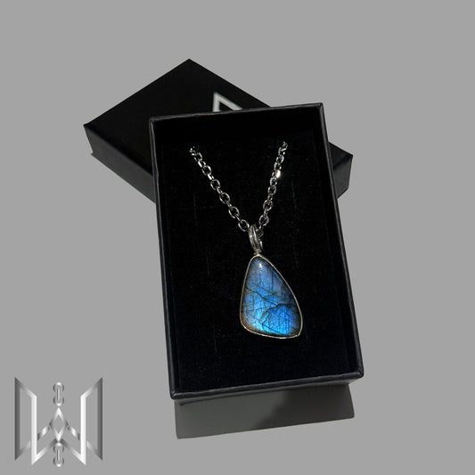 Labradorite Sterling Silver Pendant