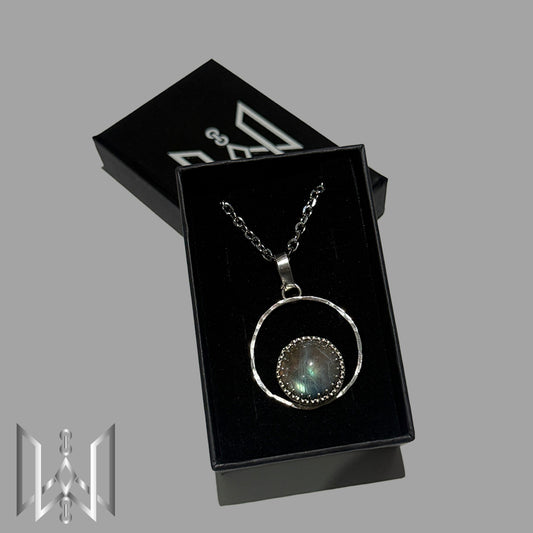 Labradorite Sterling Silver Pendant