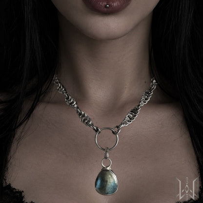 Labradorite x Chainmaille Necklace #2001