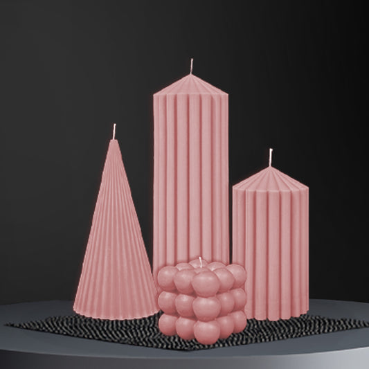 LYCHEE CONES Pillar Candles