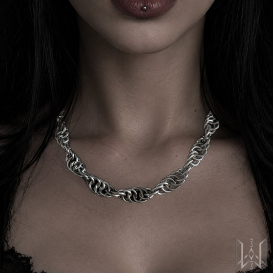 Spiral Chainmaille Necklace #1001