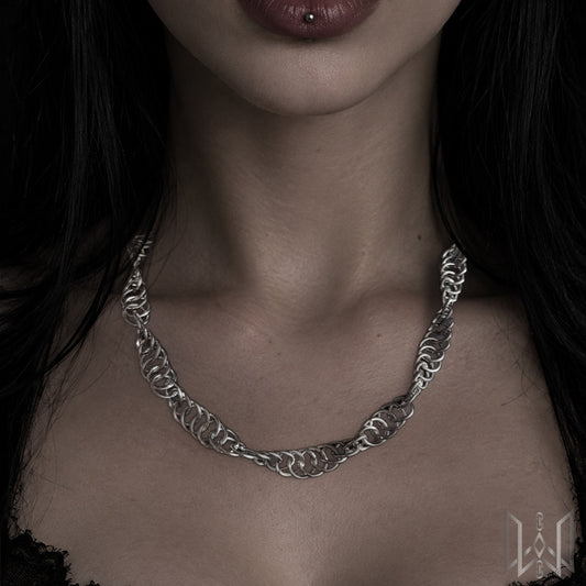 Spiral Chainmaille Necklace #1001