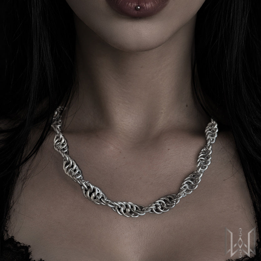 Spiral Chainmaille Necklace #1001