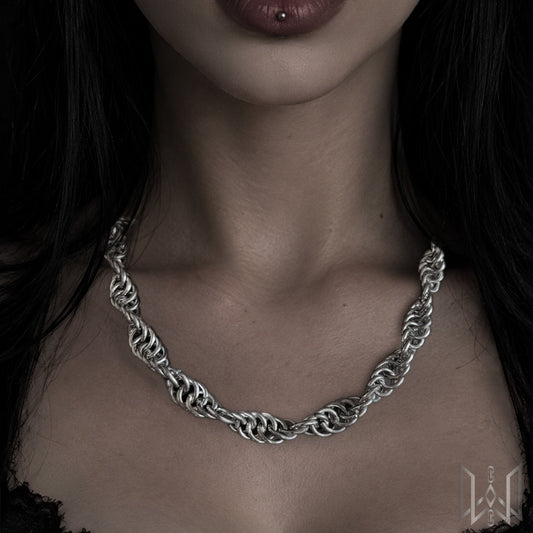 Spiral Chainmaille Necklace #1001