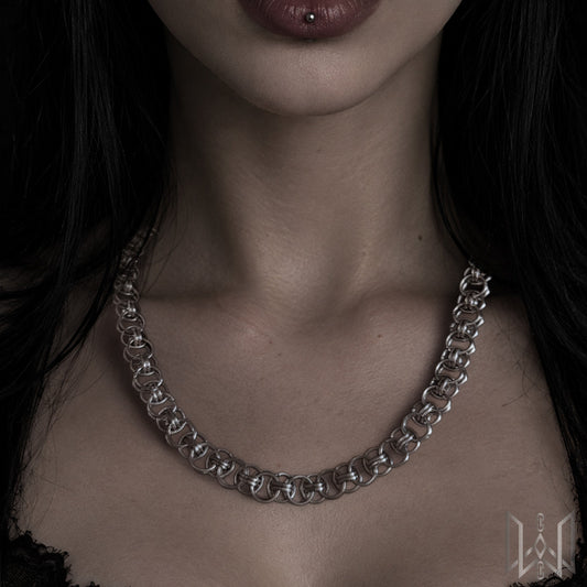 Helm Chainmaille Necklace #1004