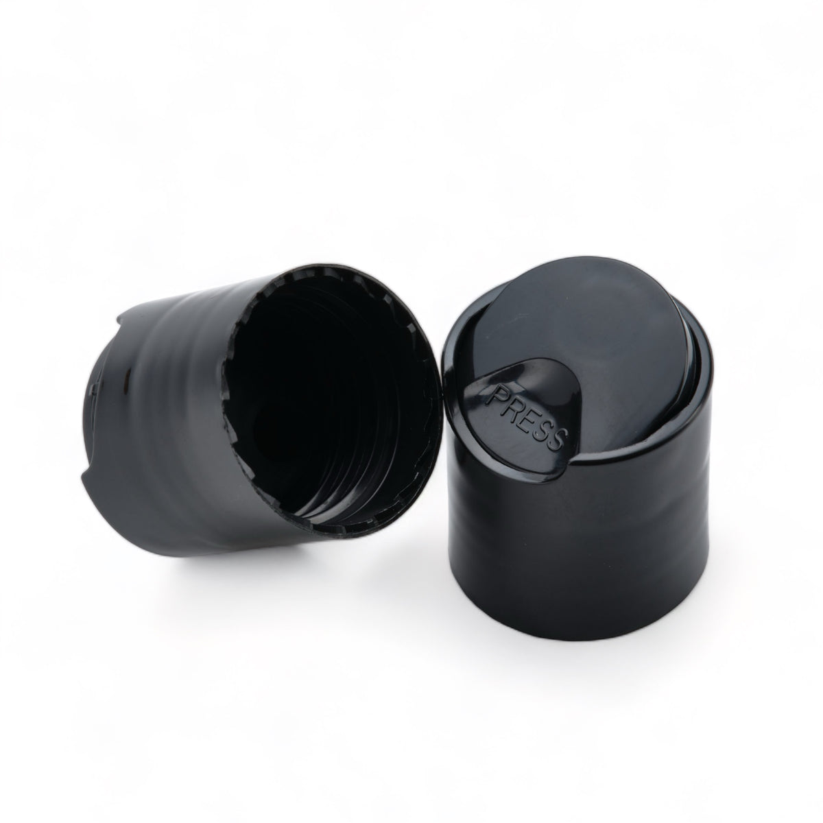 Disc Caps Smooth Wall for Bottles with 24410 Neck - Black