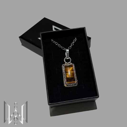 Tiger Eye Sterling Silver Pendant