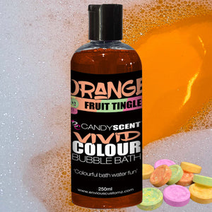 ORANGE Vivid Colour Bubble Bath - FRUIT TINGLES