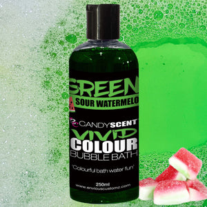 GREEN Vivid Colour Bubble Bath - SOUR WATERMELON